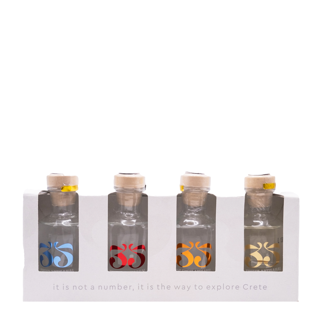 35Ν - Κουτί Δώρου με 4 Ποικιλίες Τσικουδιάς 4Χ50ΜΛ