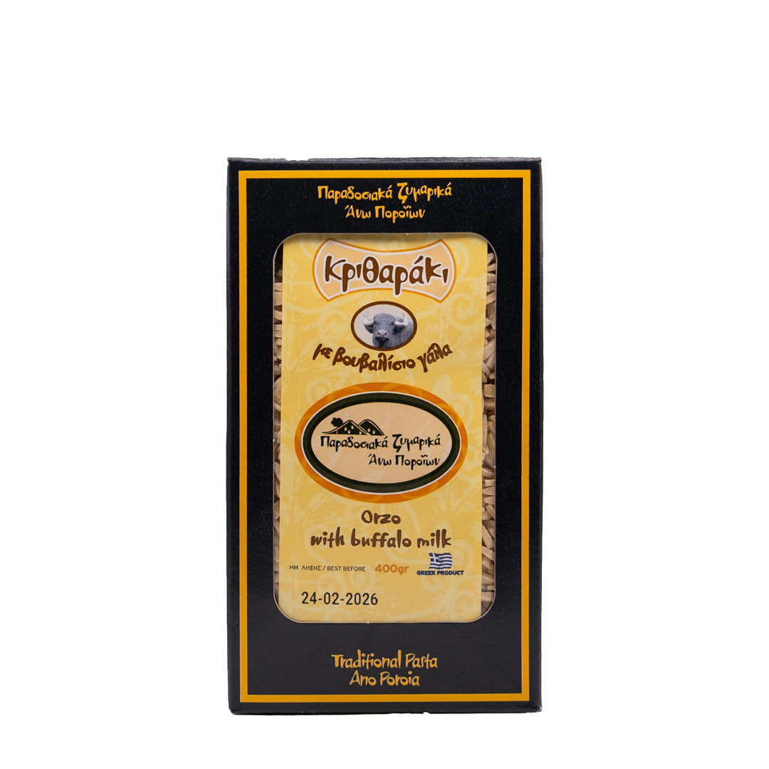 Παραδοσιακά Ζυμαρικά Άνω Ποροΐων - Κριθαράκι Βουβαλίσιο Γάλα 400gr