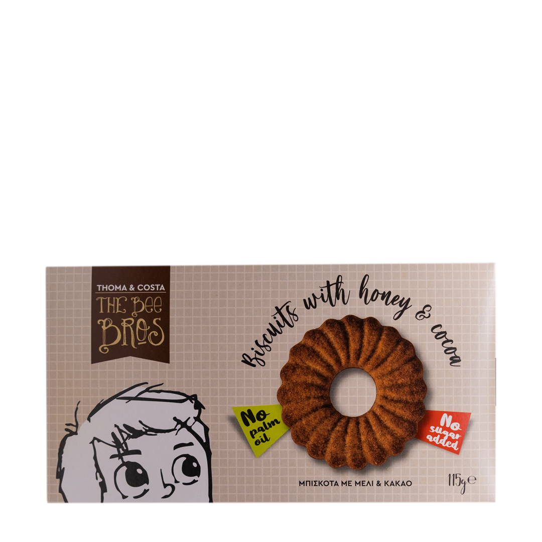 The Bee Bros - Biscuits with Honey and Cocoa 115gr
