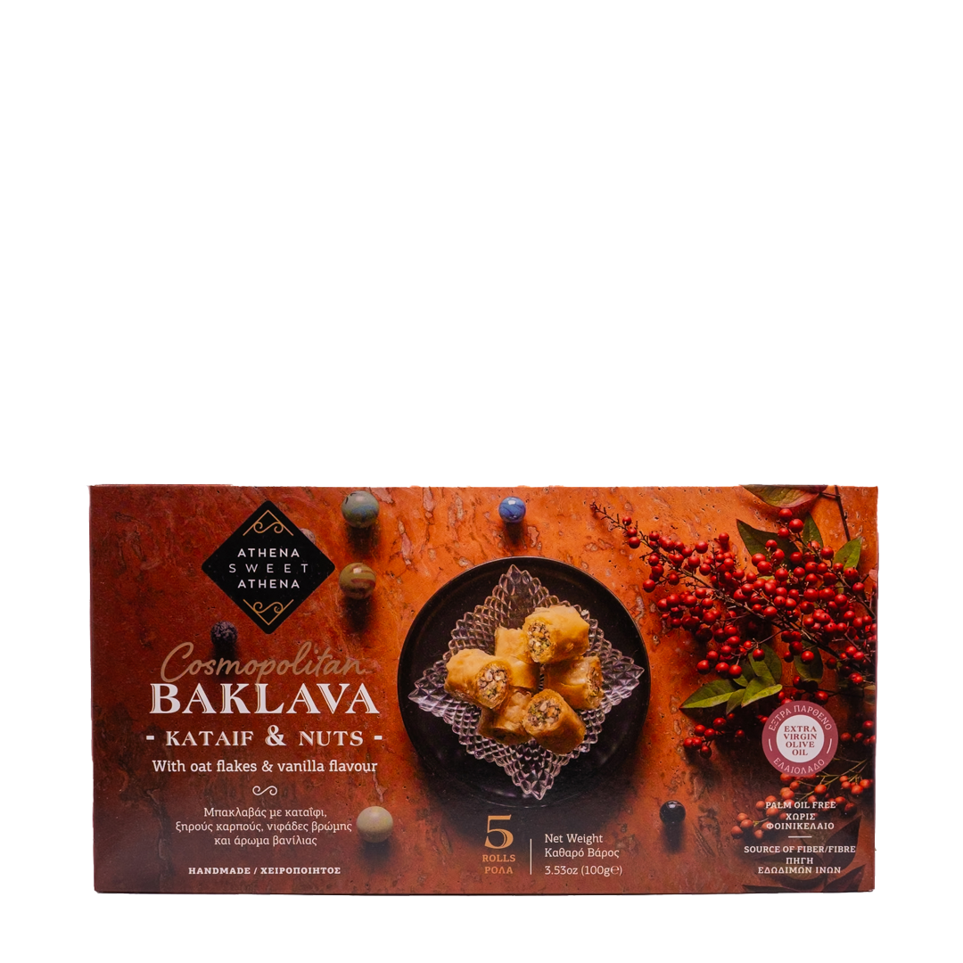Athena Sweet Athena - Cosmopolitan Baklava Rolls Kataif & Nuts 100gr