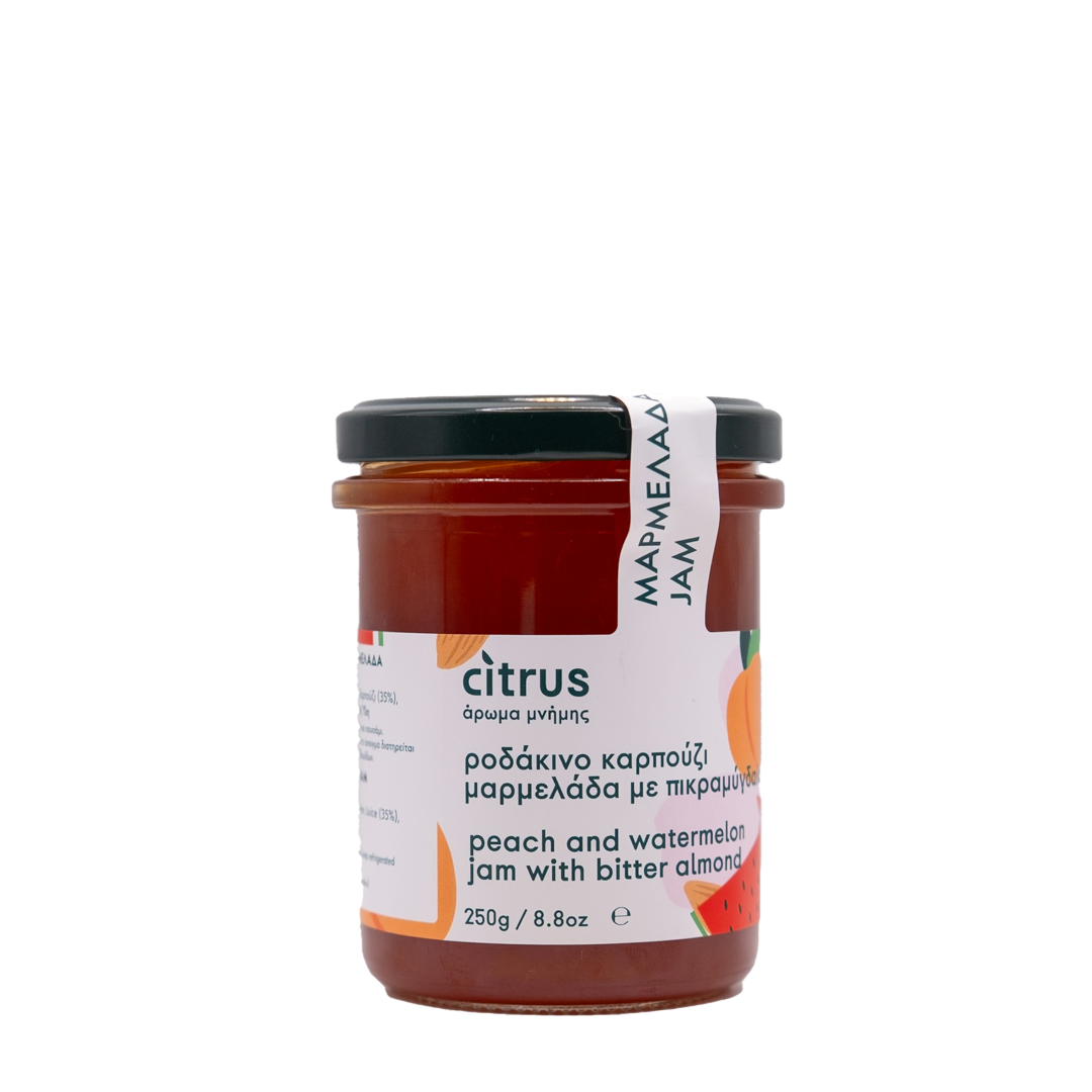 Citrus - Ροδάκινο Καρπούζι Μαρμελάδα με Πικραμύγδαλο 250gr
