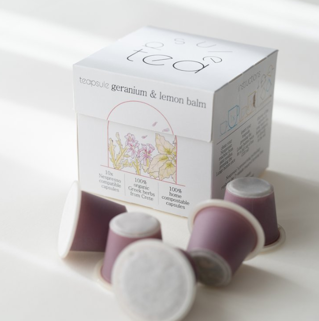 Teapsule - Γεράνι & Βάλσαμο Λεμονιού από την Κρήτη - 10 κάψουλες για Nespresso