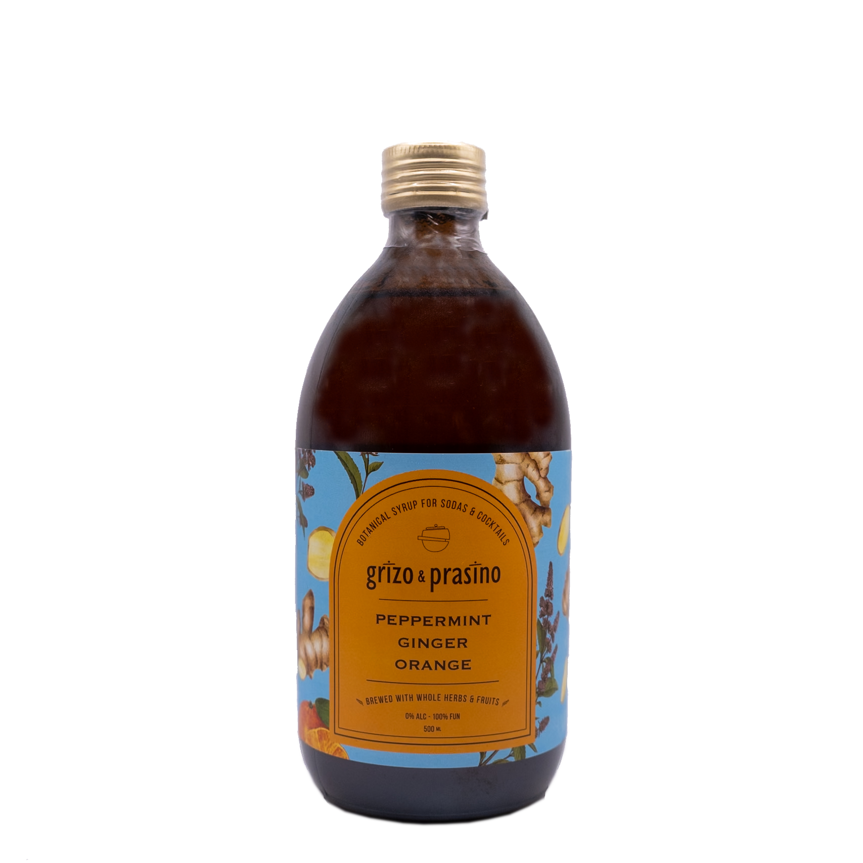 Grizo & Prasino - Botanical syrup Τζίντζερ 500ml