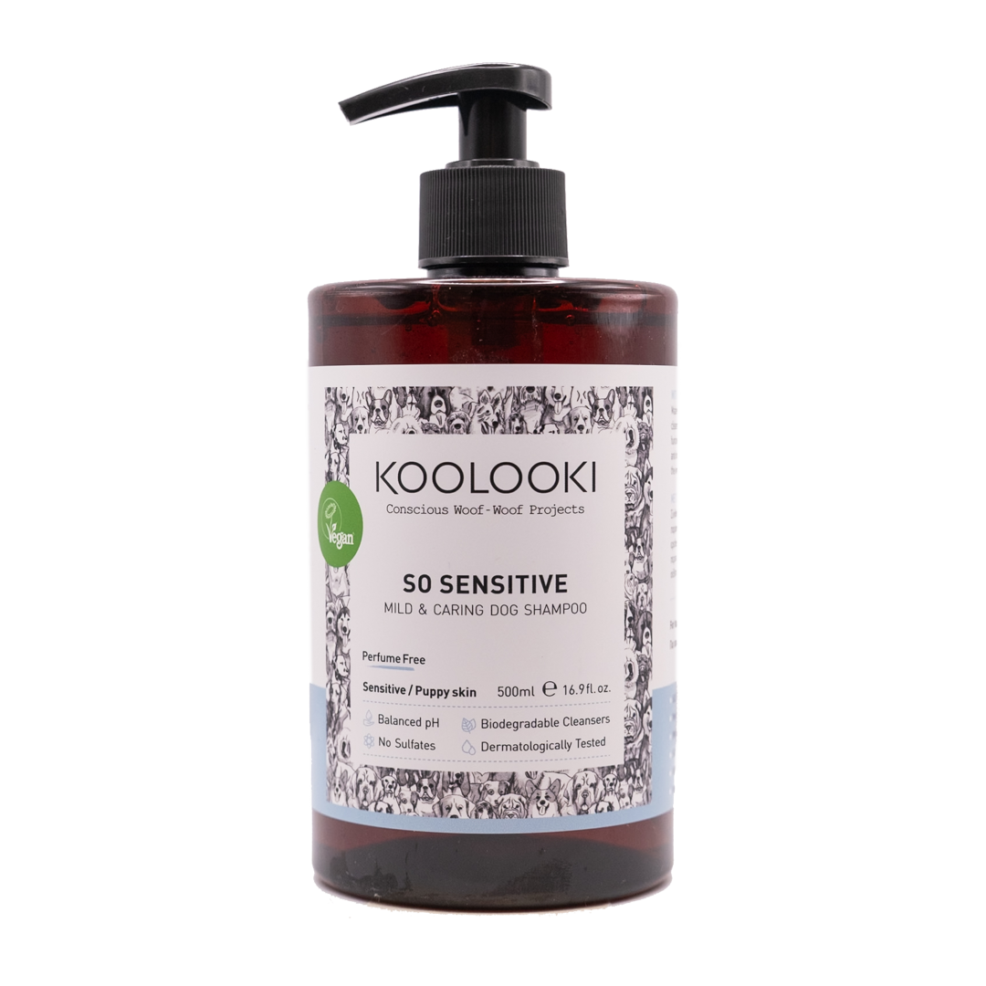 KOOLOOKI - SO SENSITIVE | Mild & Caring SHAMPOO για Σκύλους με Μαλοτήρα & Πρεβιοτικά 500ML
