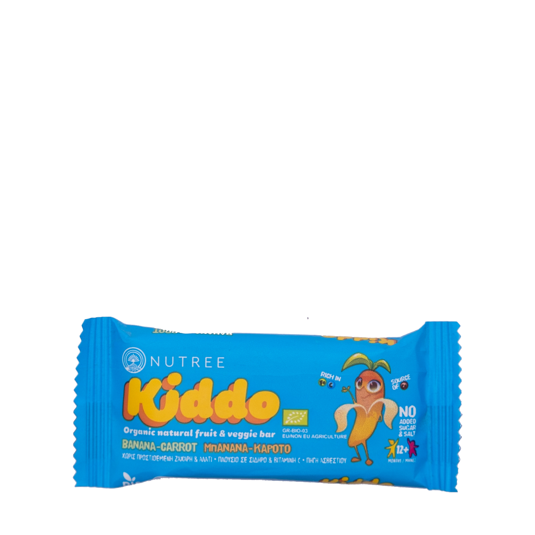 Kiddo - Υγιεινό Σνάκ για Παιδιά με Μπανάνα - Καρότο 30gr