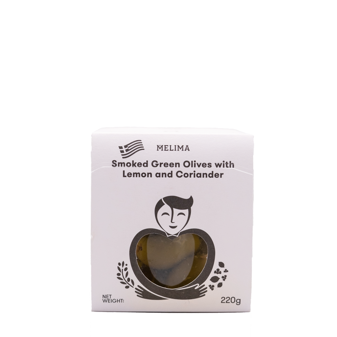 Melima - Καπνιστές Πράσινες Ελιές με Λεμόνι & Κόλιανδρο 220gr