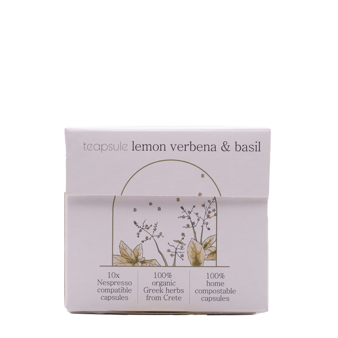 Teapsule -Lemon Verbena & Basil from Crete - 10 Capsules for Nespresso
