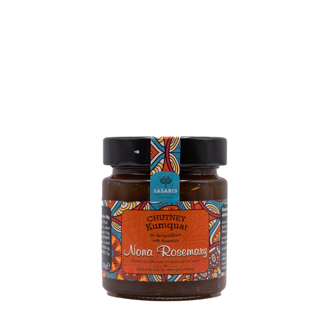 Lazaris Chutney Κουμ Κουάτ με Δενδρολίβανο 220gr
