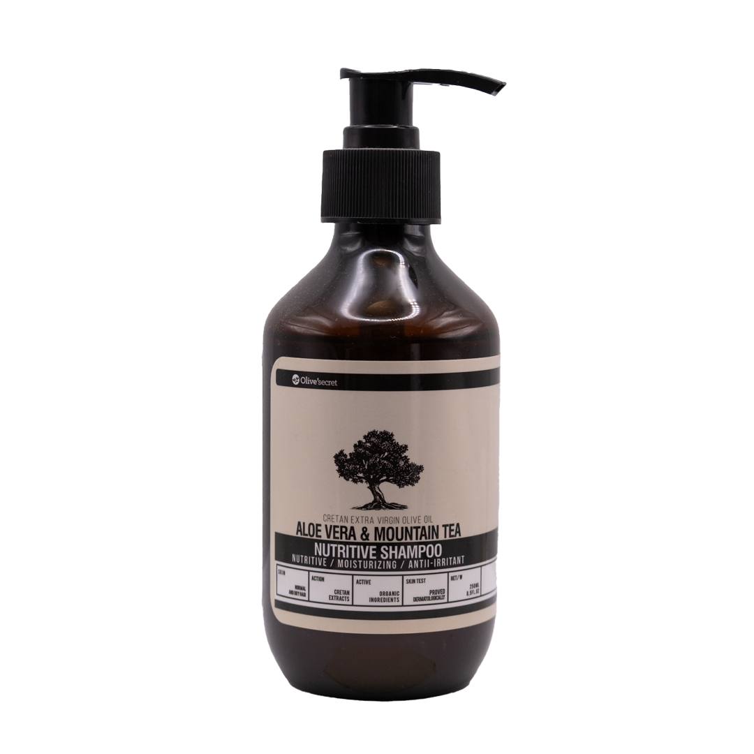 Olives Secret - Nutritive Shampoo with Aloe Vera & Olympus Mountain Tea 250ml