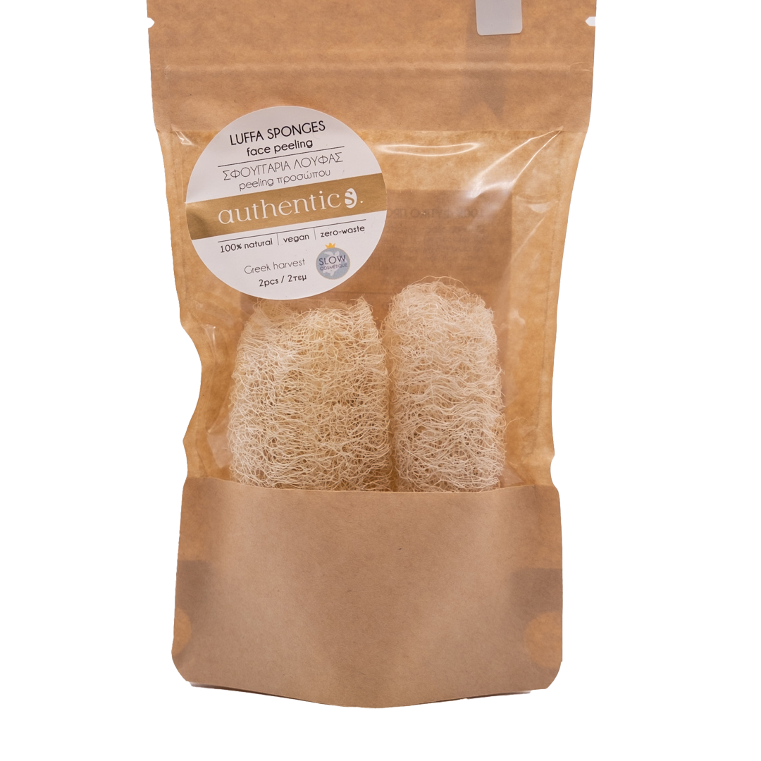 Cretan Authentics - Σφουγγάρια Λούφας Peeling Προσώπου 2τμχ