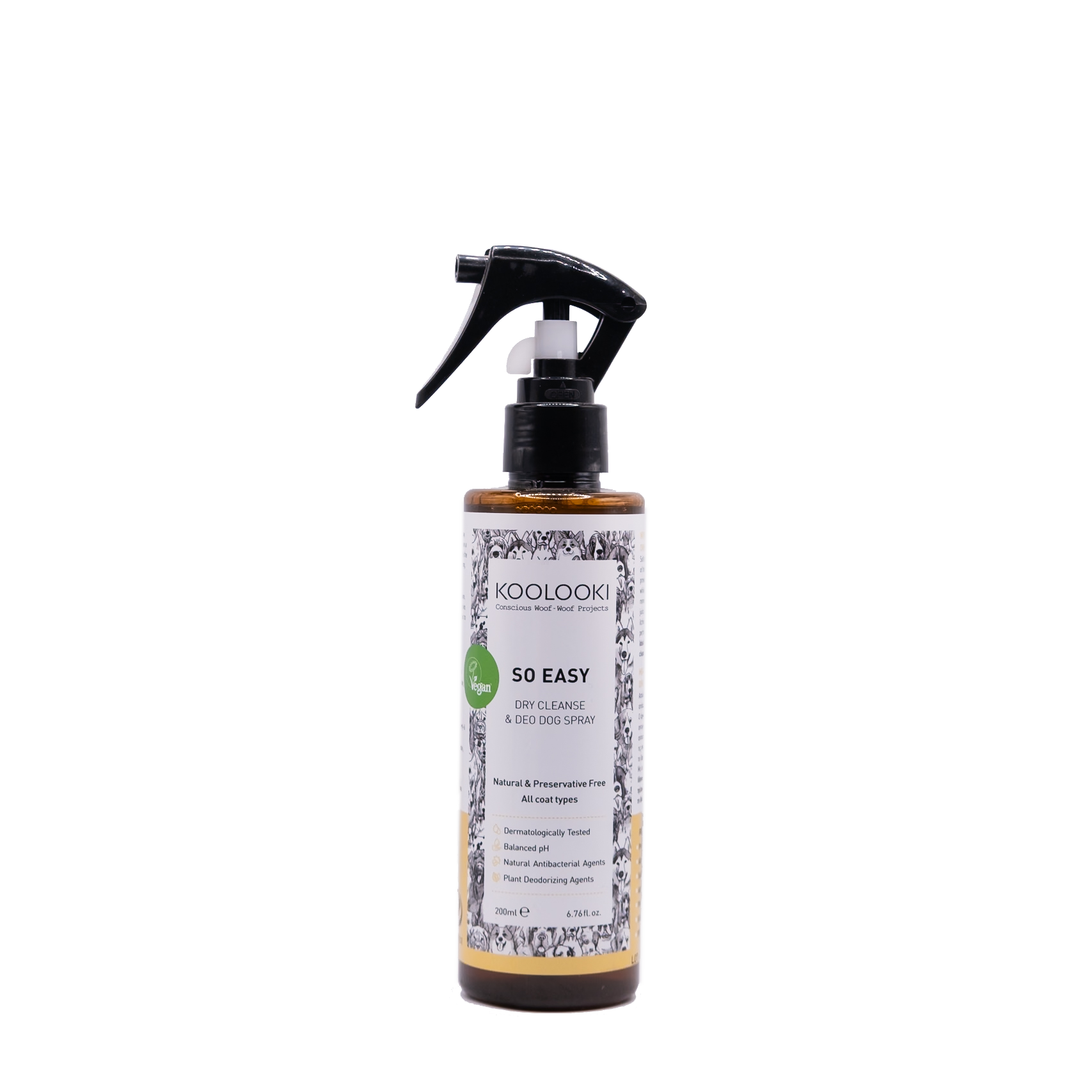 KOOLOOKI - SO EASY | Dry Cleanse & Deo Dog Spray 200ml