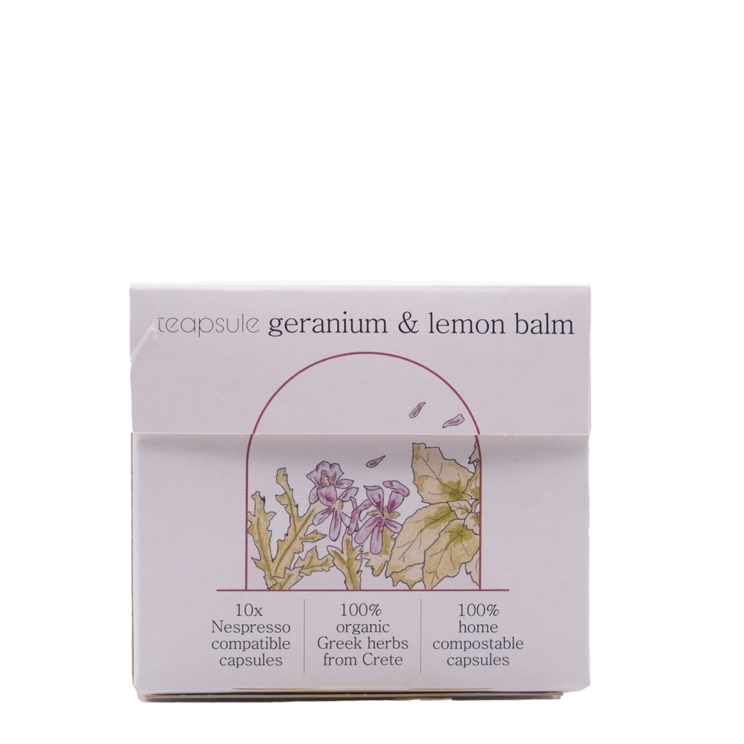 Teapsule - Γεράνι & Βάλσαμο Λεμονιού από την Κρήτη - 10 κάψουλες για Nespresso