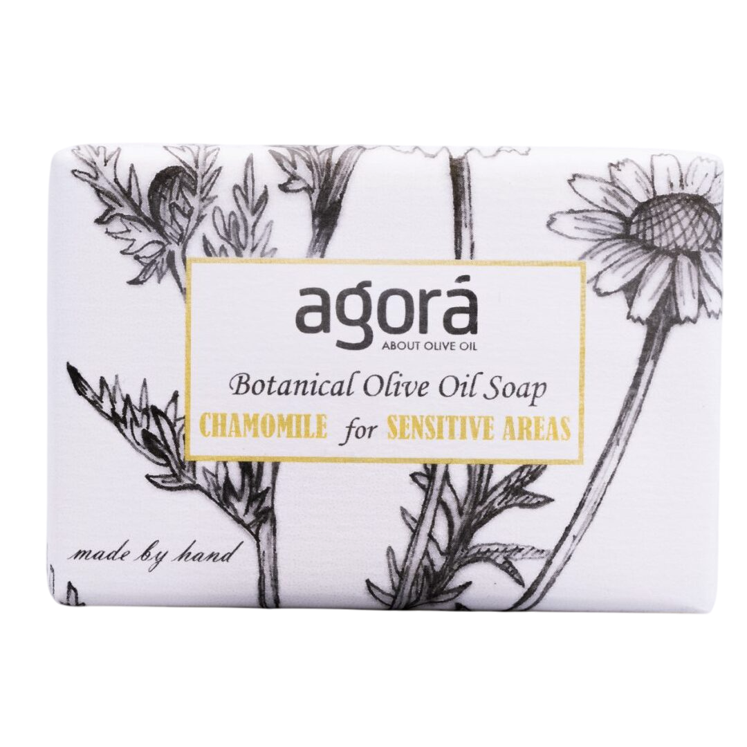Agora - Βοτανικό Σαπούνι με Χαμομήλι για Ευαίσθητες Περιοχές και Βρέφη 120gr