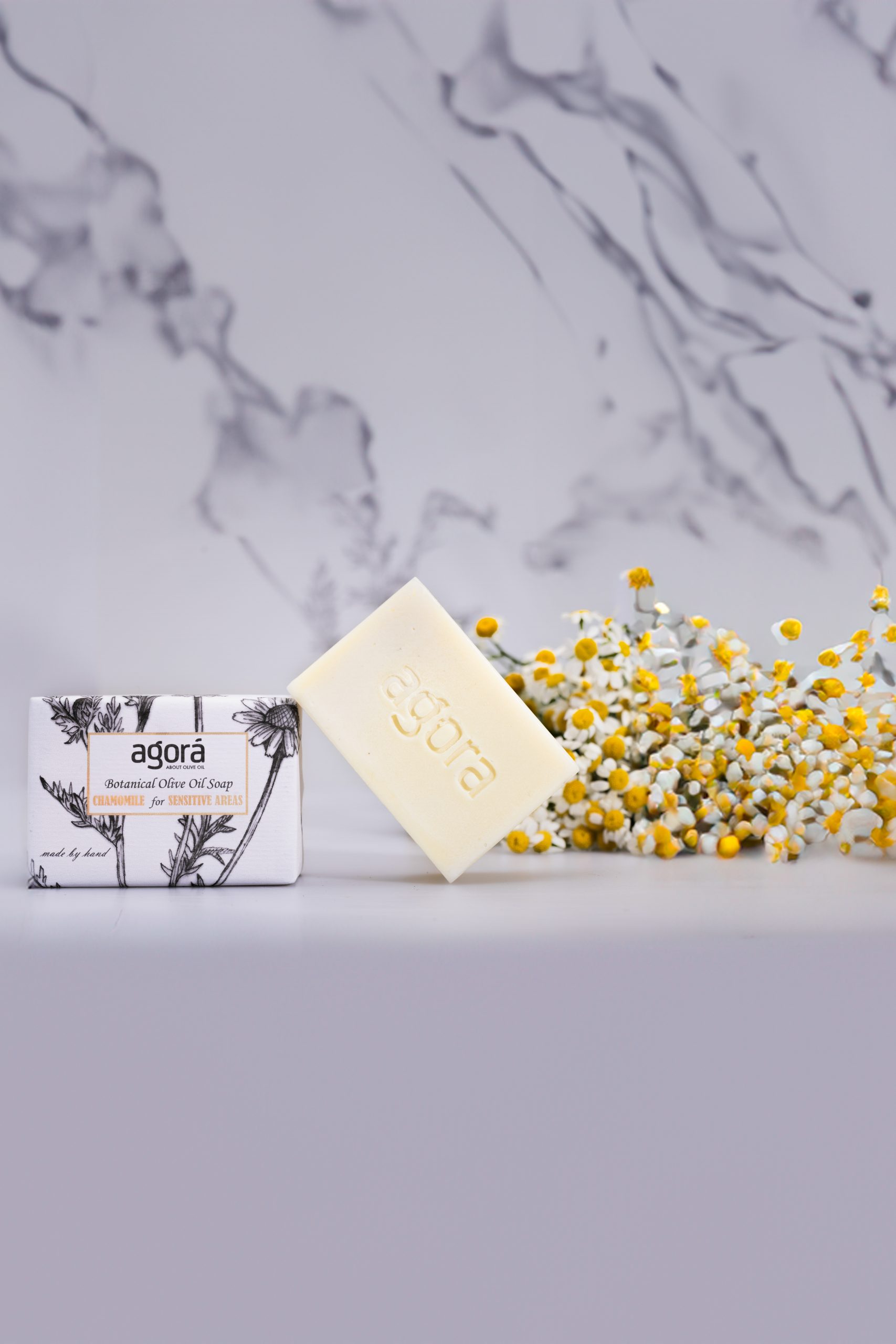 Agora - Βοτανικό Σαπούνι με Χαμομήλι για Ευαίσθητες Περιοχές και Βρέφη 120gr