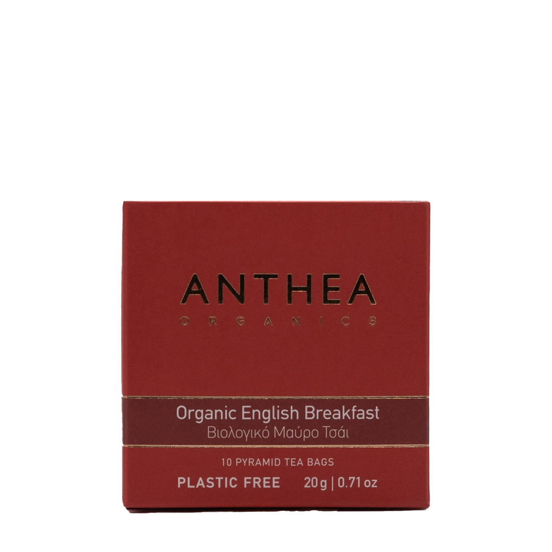 Anthea - Organic English Breakfast Plastic Free 10 Tea Bags 20gr