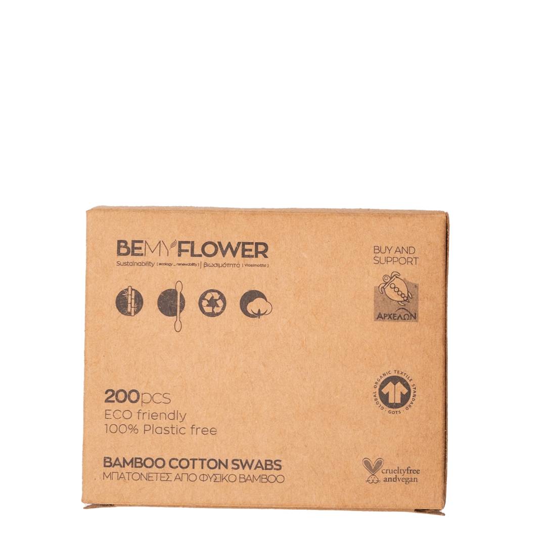 Be My Flower - Μπατονέτες από Φυσικό Bamboo 200pcs