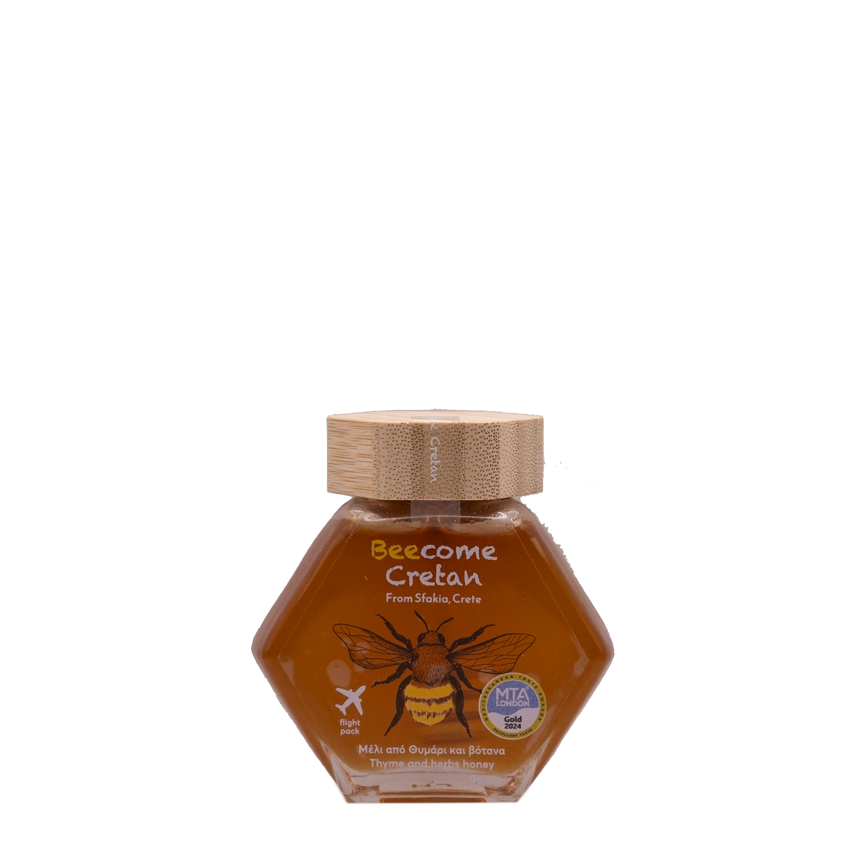 BeeCome Cretan - Thyme and Herb Honey from Crete 100gr