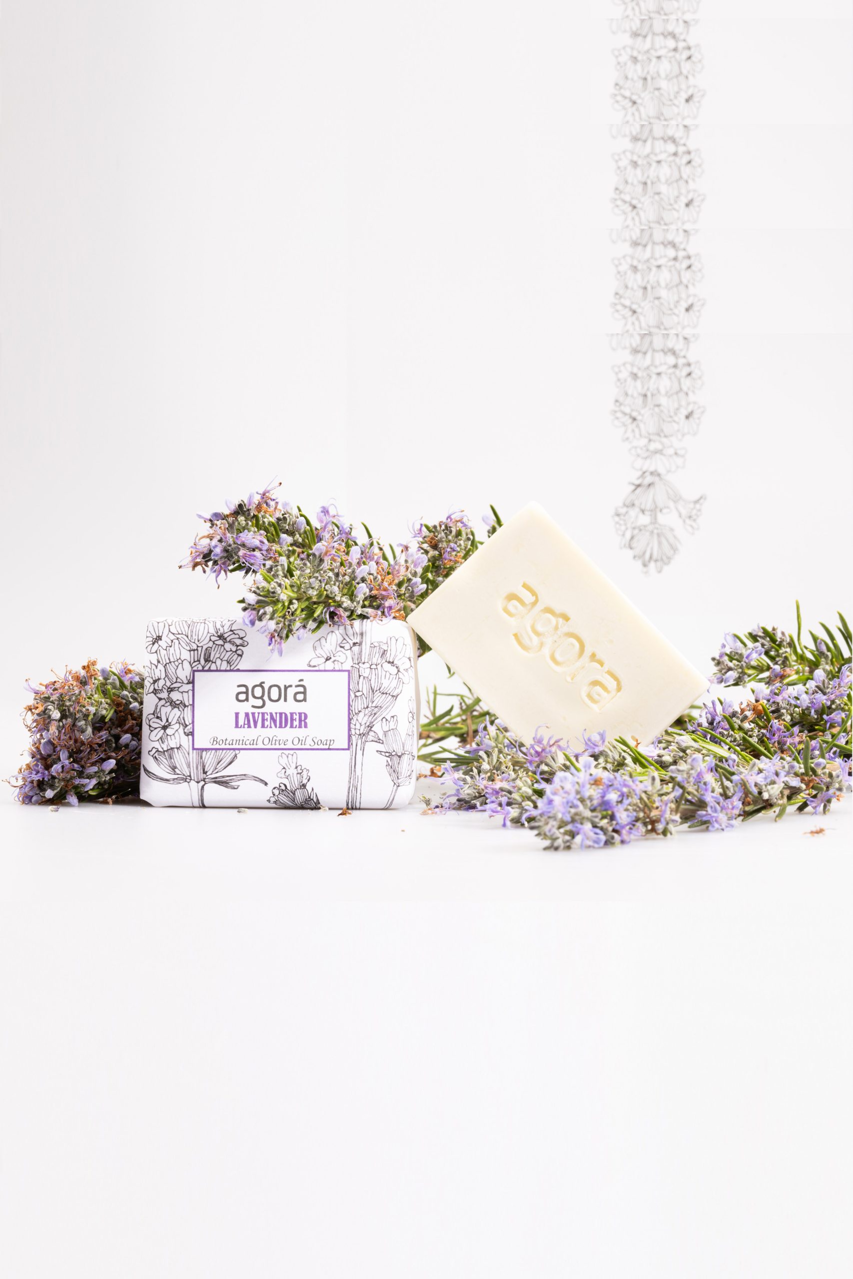 Agora - Botanical Soap Lavender for Body/Face 120gr
