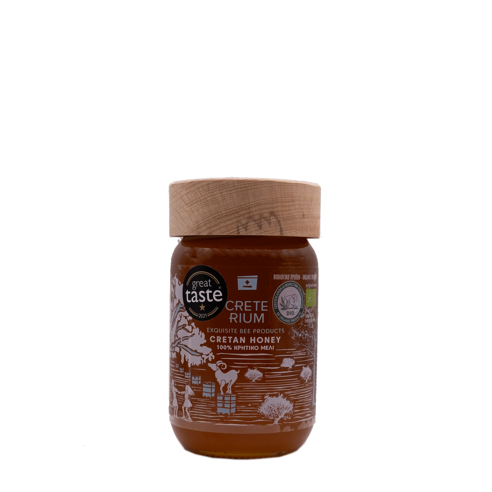 Creterium - PDO Organic Pine Thyme Honey of Crete 500gr