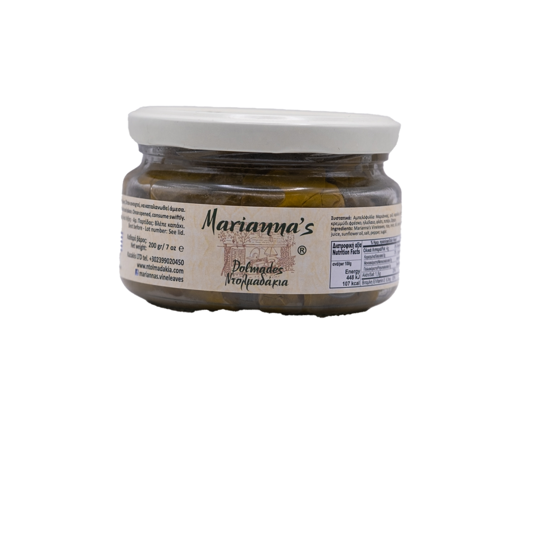 Mariannas - Organic Dolmadakia Cooked 200gr
