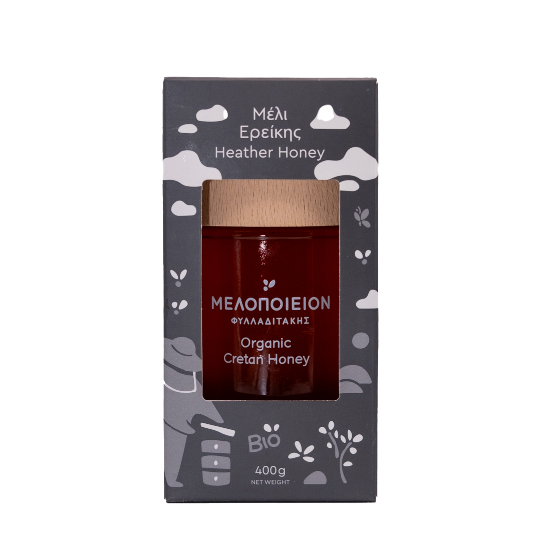 Melopeion Fylladitakis - Organic Cretan Heather Honey 400gr