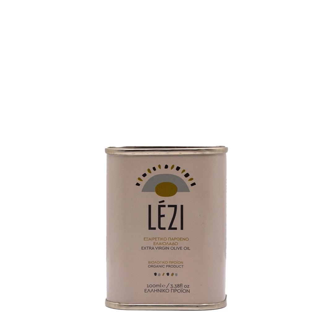Lezi - Βιολογικό Έξτρα Παρθένο Ελαιόλαδο Καλαμάτας Κορωνέικη Tin 100ml