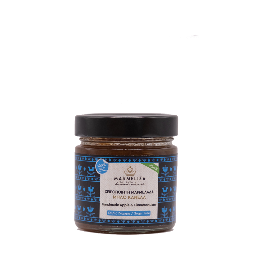 Marmeliza - Χειροποίητη Μαρμελάδα Μήλο Κανέλα Χωρίς Ζάχαρη 280gr