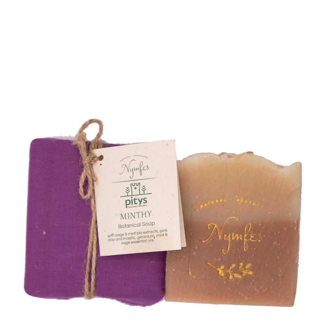 Nymfes- Μίνθη Βοτανικό Σαπούνι με Βιολογικά Εκχυλίσματα 100gr