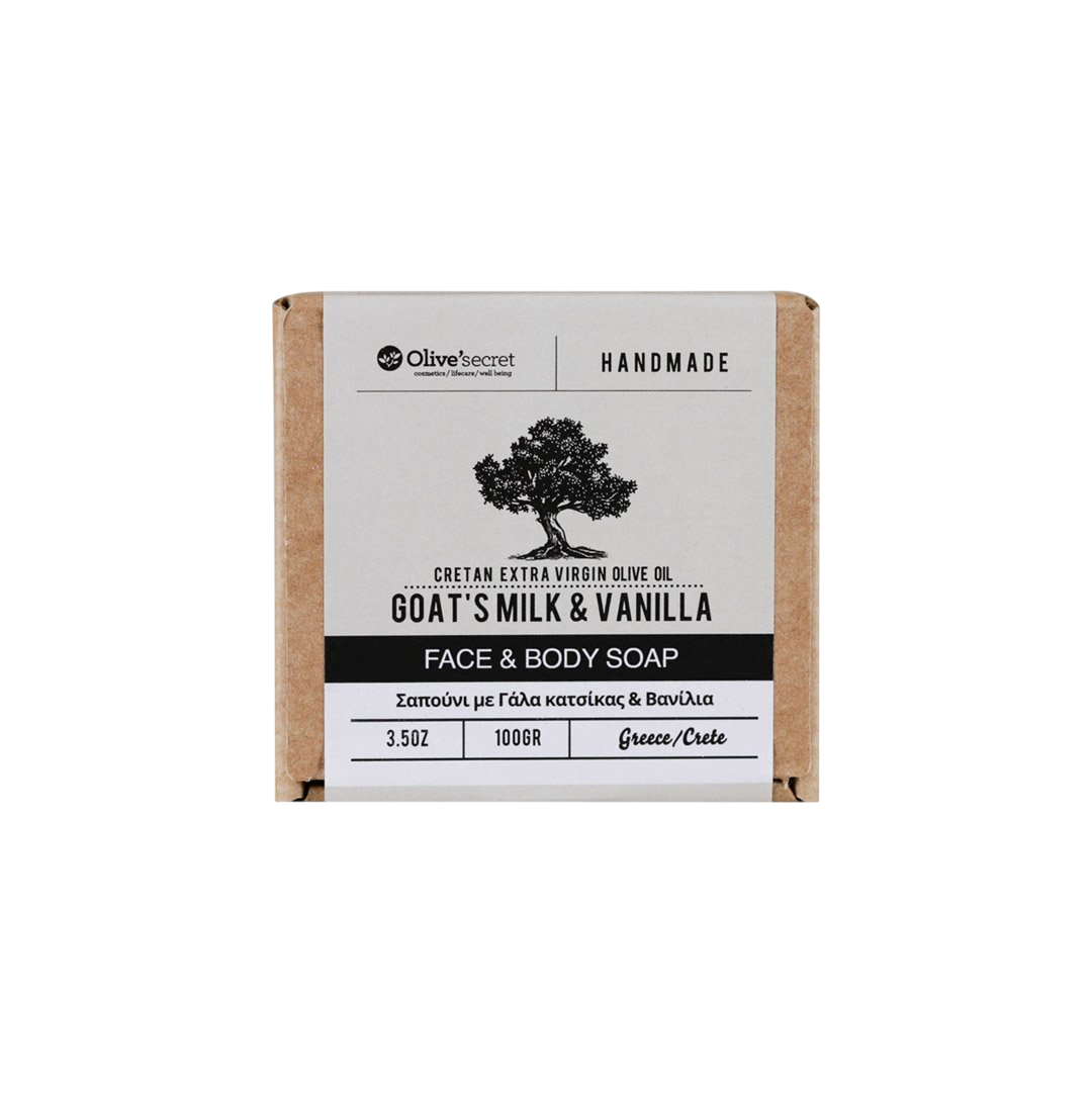 Olives Secret - Triple Milled with Cretan EVOO Soap Goat Milk 100gr