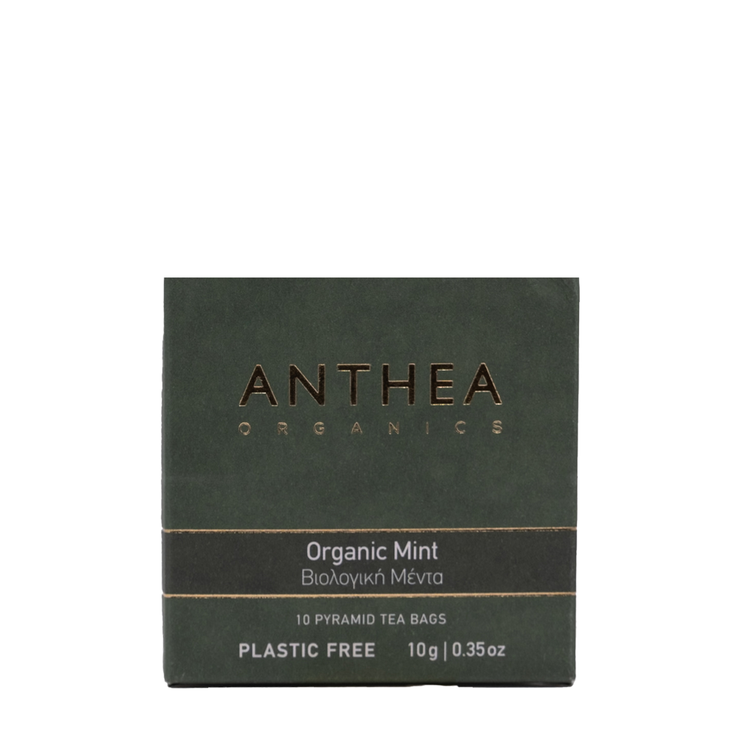 Anthea - Organic Mint Plastic Free 10 Tea Bags 20gr
