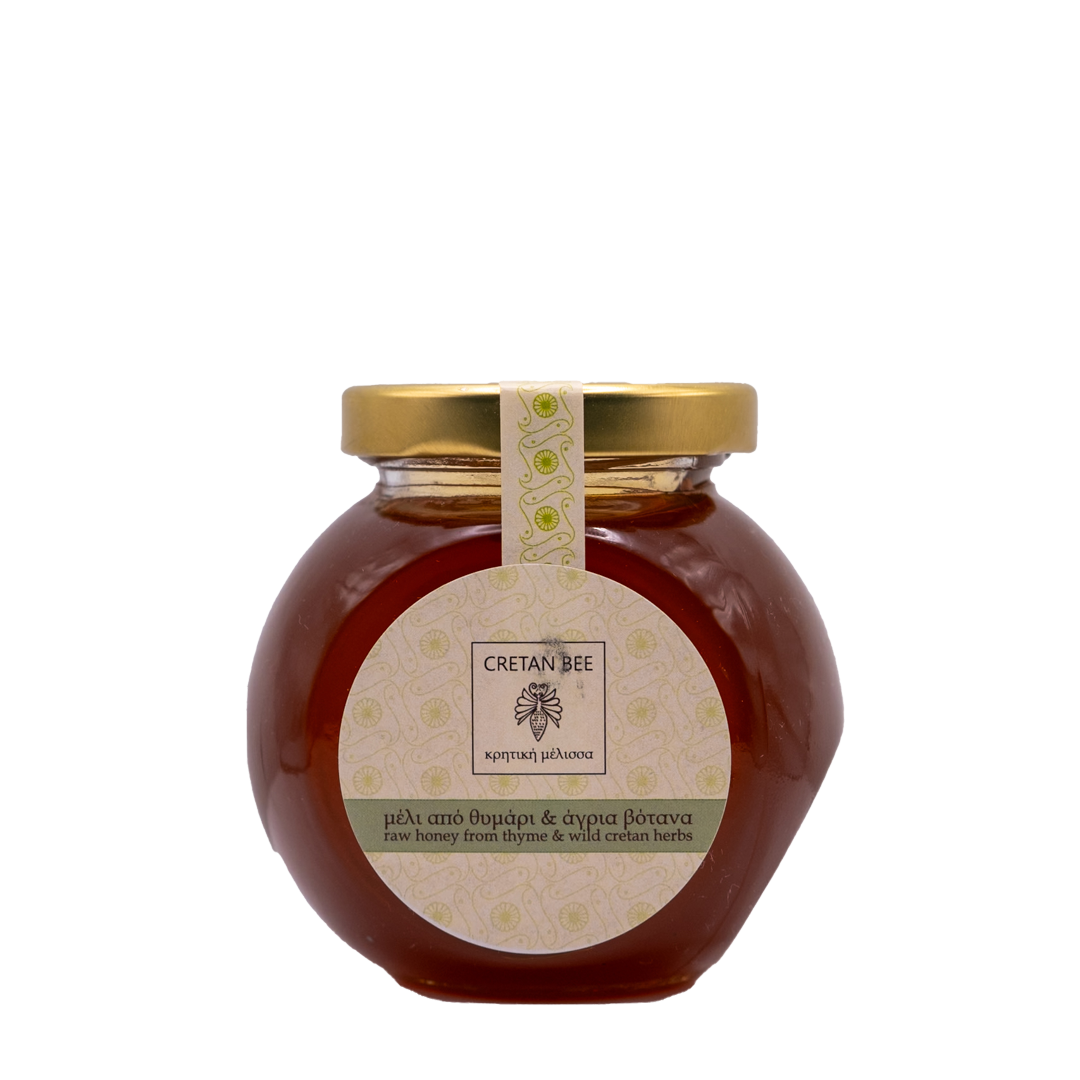 Cretan Bee - Raw Cretan Thyme Honey & Wild Herbs 250 gr