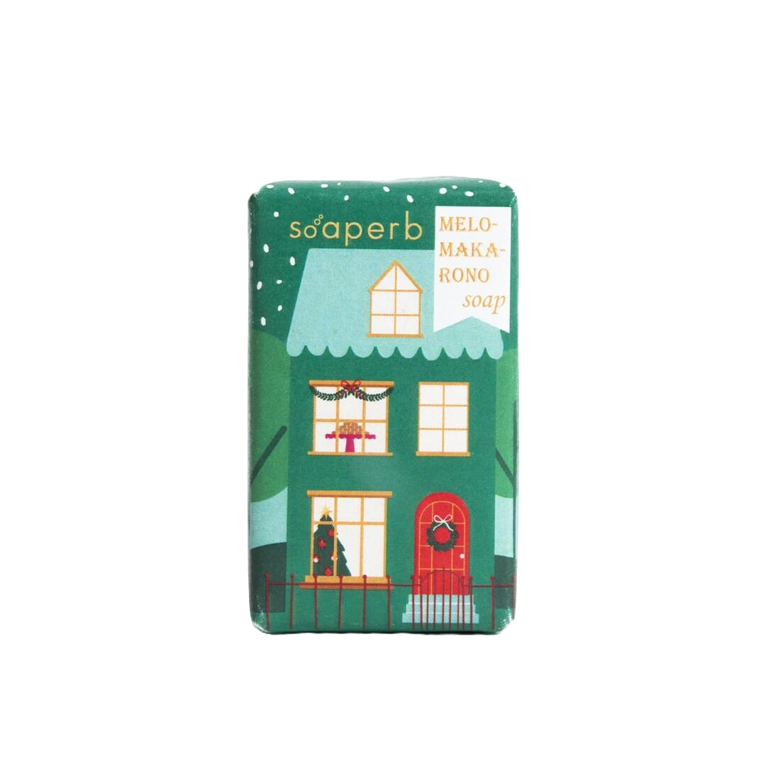 Soaperb – Handmade “Melomakarono” Soap (Green) 50gr