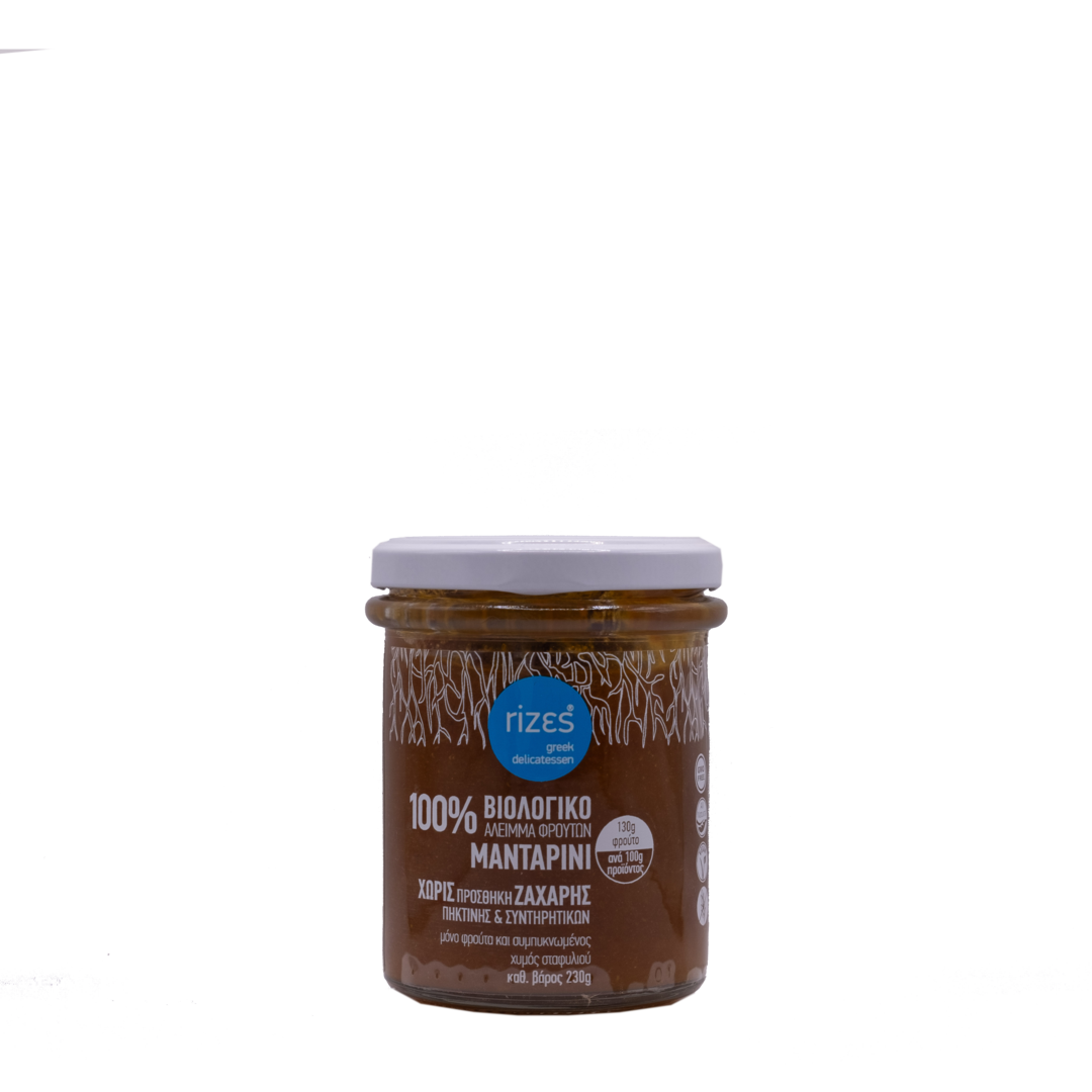 Rizεs - 100% BIO Fruit Spread Tangerine No Sugar 230gr