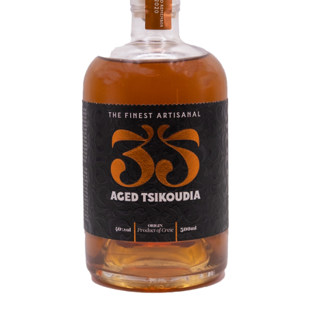 35N - Cretan Raki Aged for 12 months in French Oak Barrels 500ml