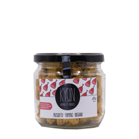 Kyon Pet Products - Prosciutto – Turmeric – Oregano Biscuits for Dogs  140gr