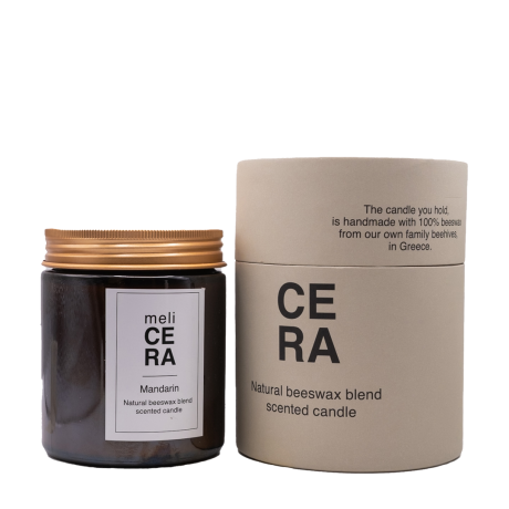 Melicera - Beeswax Blend Candle Mandarin 200gr