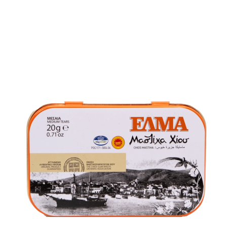 ELMA - Natural Chios Mastiha Medium Tears in Metal Box 20gr