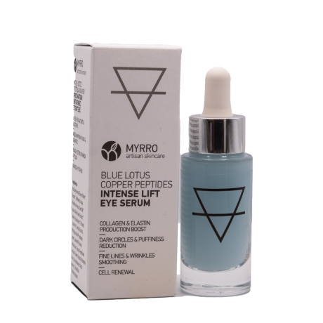 Myrro - Ορός Ματιών Εντατικής Σύσφιξης Μπλε Λωτός - Πεπτίδια Χαλκού 15ml