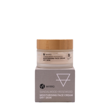 Myrro - Moisturising Face Cream for Dry Skin Sandalwood- Rosewood 50ml
