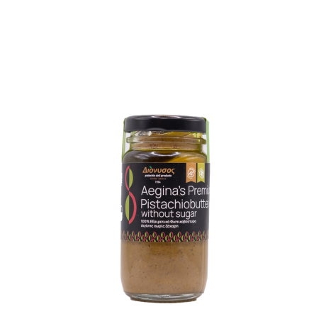 Διόνυσος Φιστίκι Αιγίνης - Eξαιρετικό Φιστικοβούτυρο Αιγίνης  Χωρίς Ζάχαρη 100gr