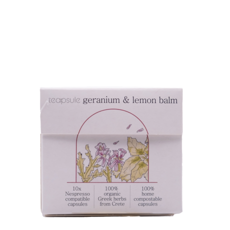Teapsule - Geranium & Lemon Balm from Crete - 10 Capsules for Nespresso