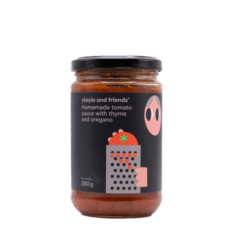 Yiayia and Friends - Homemade tomato sauce with thyme & oregano 280gr