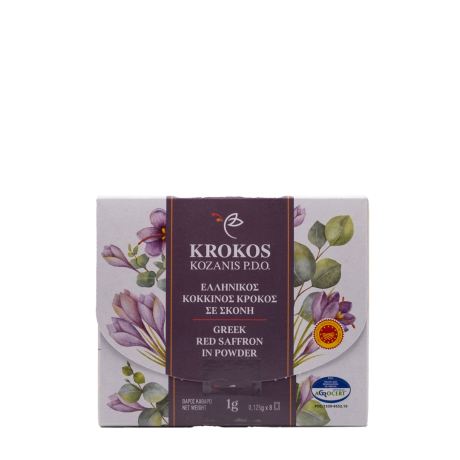 Kozanis Red Saffron – Greek Red Saffron in Powder PDO 1gr