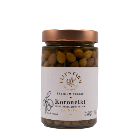 Elli's Farm - Μίνι Κρητική Κορωνέικη Ελιά σε Άλμη 380gr