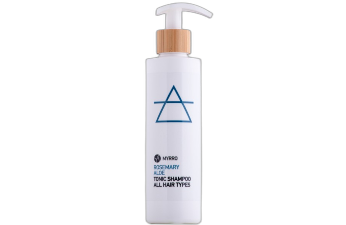 Myrro - Τονωτικό Σαμπουάν Δενδρολίβανο - Αλόη - Για Όλους τους Τύπους Μαλλιών 250ml