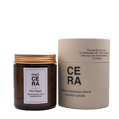 Melicera - Beeswax Blend Candle Pink Pepper 200gr