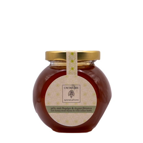 Cretan Bee - Raw Cretan Thyme Honey & Wild Herbs 250 gr