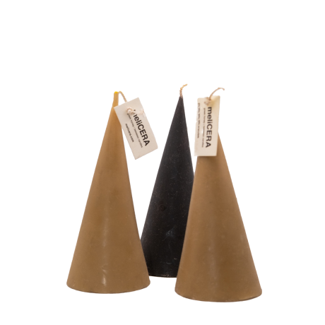 Melicera - Triple Cones Κεριά Μέλισσας 450gr